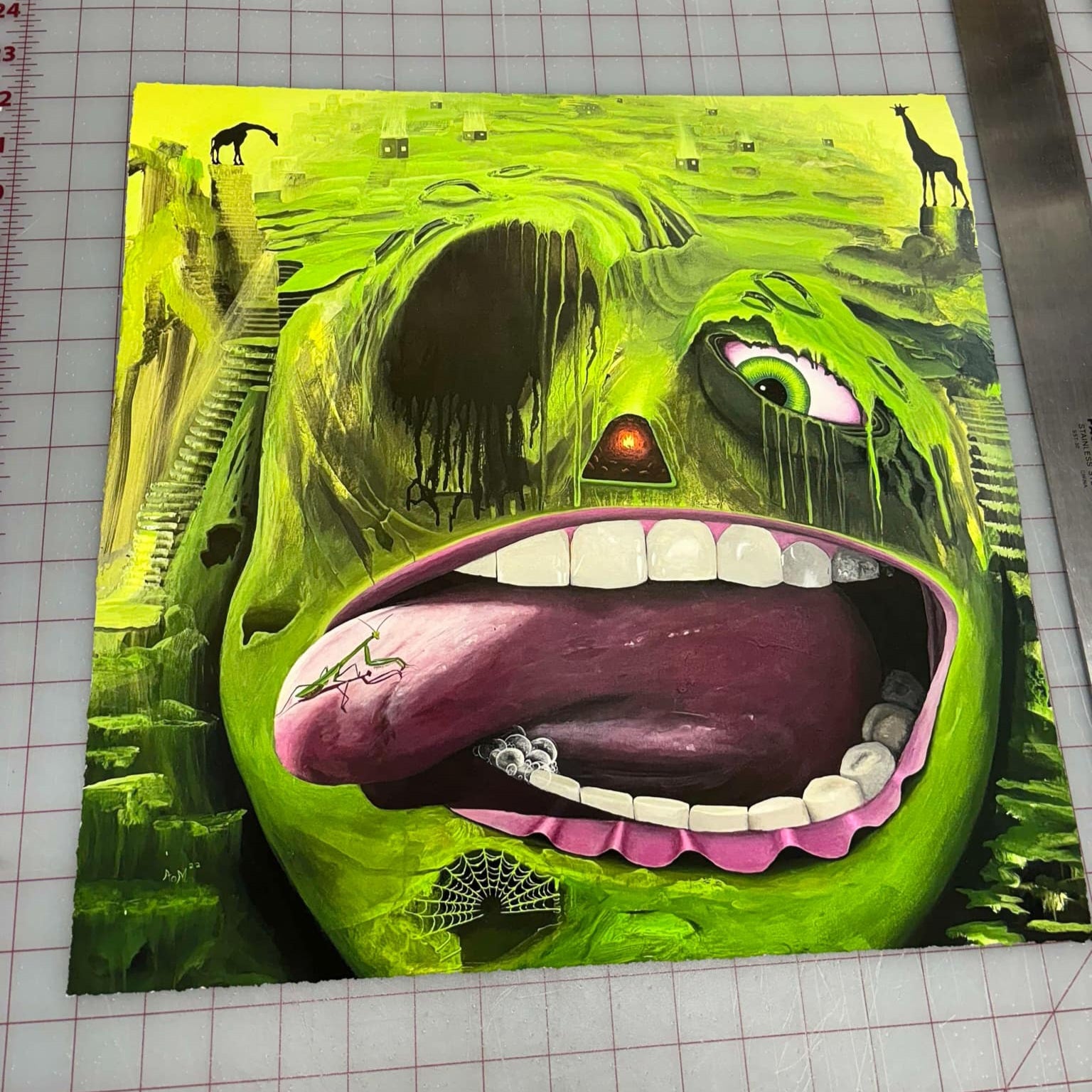 The Grass is Always Dead - [16"×16" Giclee Print]