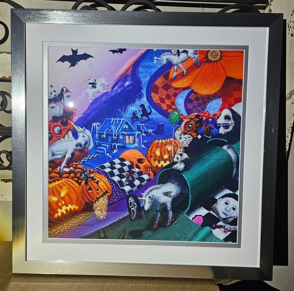 Halloween Mischief - [16"×16" Giclee Print]
