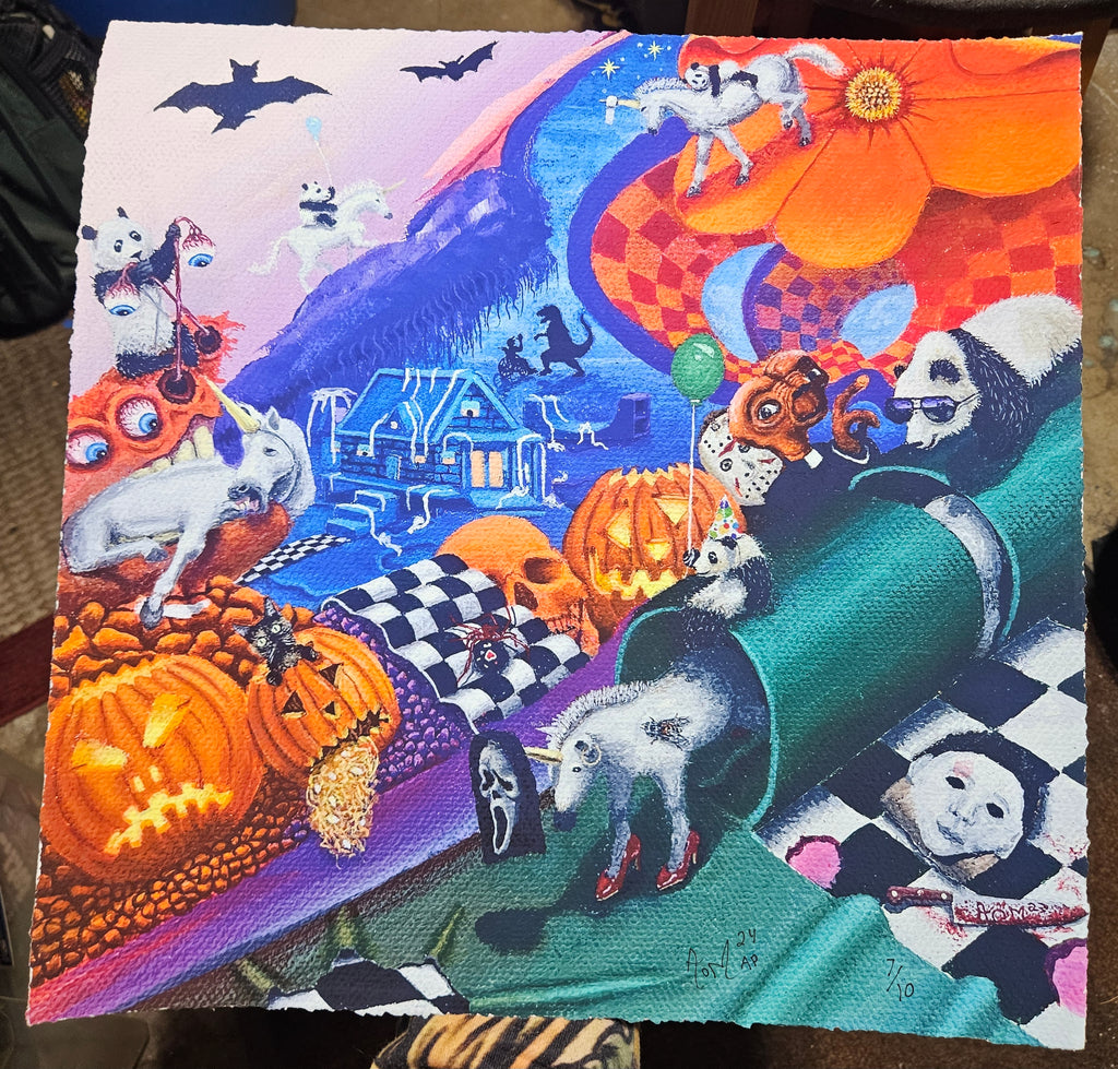 Halloween Mischief - [16"×16" Giclee Print]