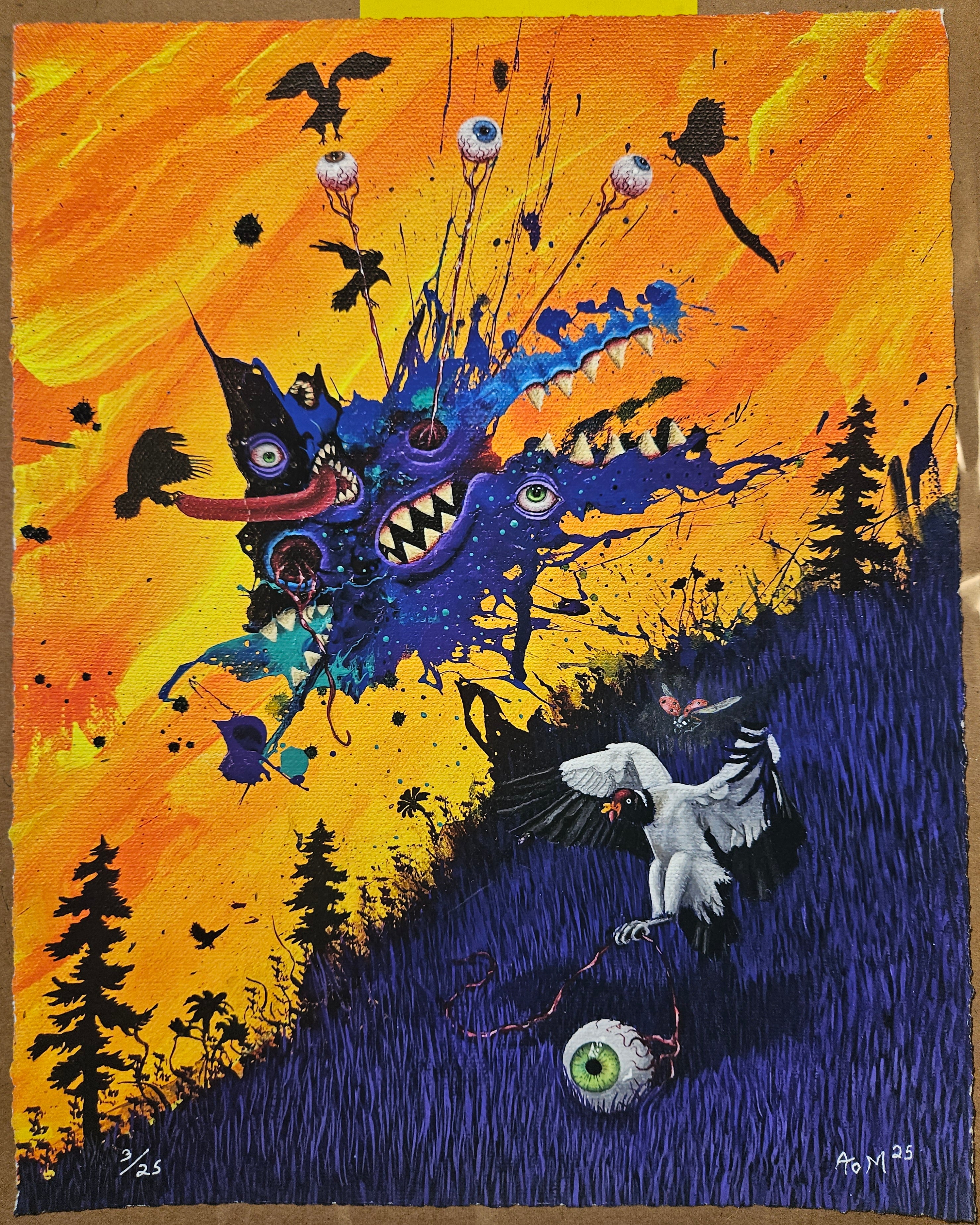 What a Terrible Day to Have Eyes - [11"×14" Giclee Print]