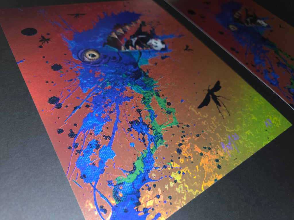 ☆ Chewy Chomp ☆ Holo-Giclee Foil prints
